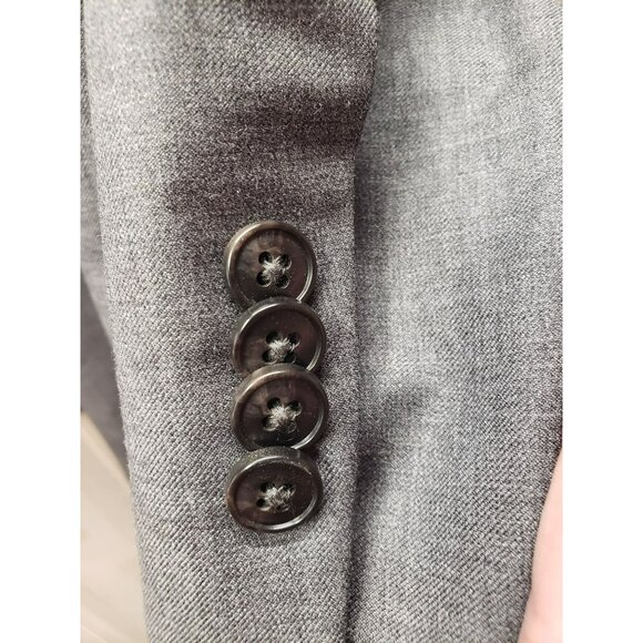 Joe Joseph Abboud Executive Suit Jacket Coat, 58R 54L, Gray, Wool, double vent - Picture 6 of 10